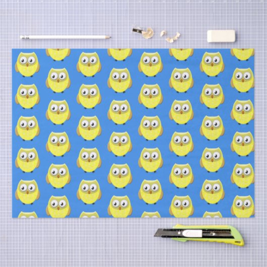 Baby Owl Cartoon Tissuepapier (Craft)