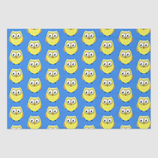 Baby Owl Cartoon Tissuepapier (Voorkant)
