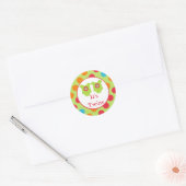 Baby Owl Clothes Het is Twins Baby shower Sticker (Envelop)