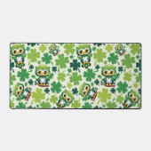 Baby Owl Cute St Patrick Cartoon Bureaumat (Voorkant)