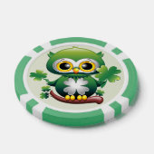 Baby Owl Cute St Patrick Cartoon Poker Chips (Enkel)