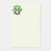 Baby Owl Cute St Patrick Cartoon Post-it® Notes (Voorkant)