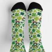 Baby Owl Cute St Patrick Cartoon Sokken (Top)