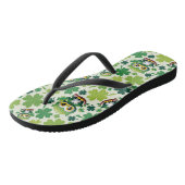 Baby Owl Cute St Patrick Cartoon Teenslippers (Schuin)