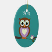 Baby Owl/foto Keramisch Ornament (Rechts)
