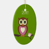 Baby Owl/foto Keramisch Ornament (Rechts)