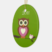 Baby Owl/foto Keramisch Ornament (Links)