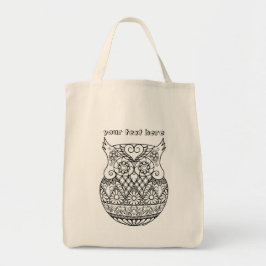 Baby Owl in de Egg ZenDoodle Art  Tote Bag