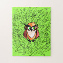 Baby Owl Jigzaag Puzzle Legpuzzel