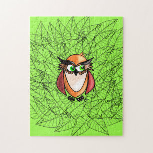 Baby Owl Jigzaag Puzzle Legpuzzel