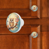 Baby Owl Keramische Knop