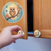 Baby Owl Keramische Knop