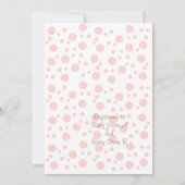 Baby Owl Licht Roze Kaart (Achterkant)