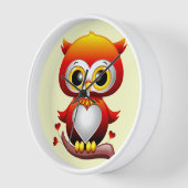 Baby Owl Love Heart Cartoon (Hoek)