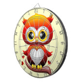 Baby Owl Love Heart Cartoon Dartbord (Voorkant Rechts)