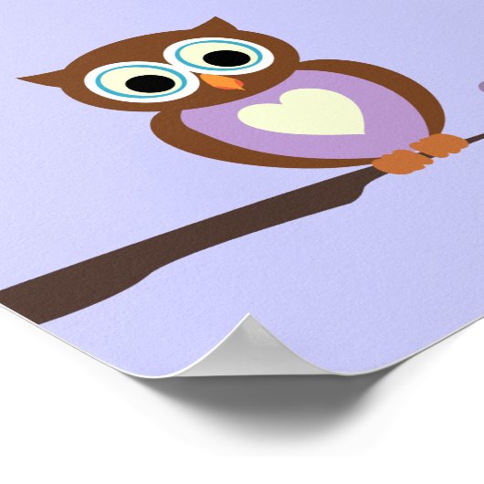 Baby Owl/Nursery Decor Poster (Hoek)