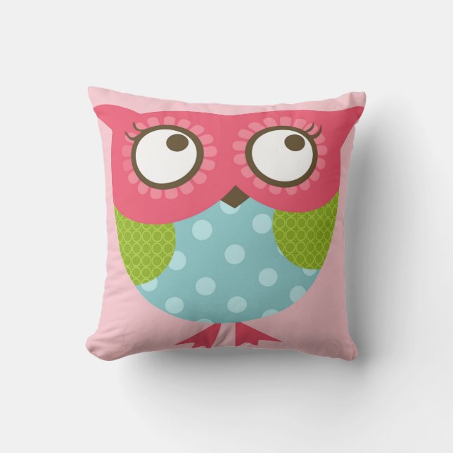 Baby Owl Pillow Kussen (Front)