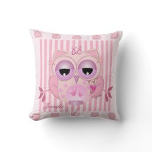 Baby Owl Pillow met naam