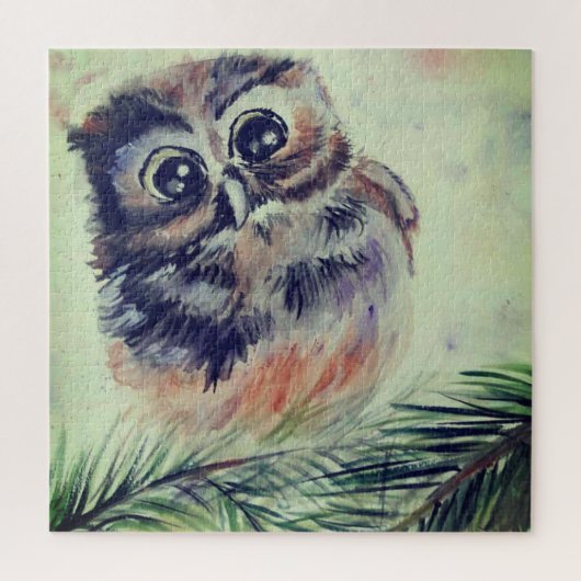 Baby Owl Puzzle - Schilderen Legpuzzel (Verticaal)