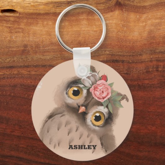 Baby Owl Sleutelhanger (Achterkant)
