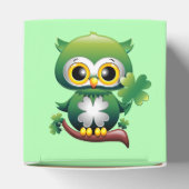 Baby Owl St Patrick Paddy Cartoon Bedankdoosjes (Bovenkant)