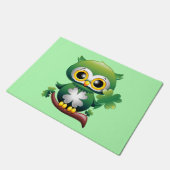 Baby Owl St Patrick Paddy Cartoon Deurmat (Schuin)