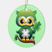 Baby Owl St Patrick Paddy Cartoon Keramisch Ornament (Links)