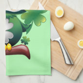 Baby Owl St Patrick Paddy Cartoon Theedoek (Quarter Fold)