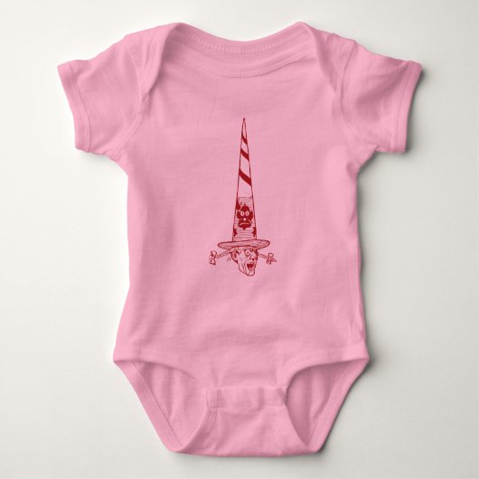 Baby Oz - Gezwoegde heks van het West-T-shirt Romper (Voorkant)