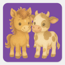 Baby Paard en Baby Koe