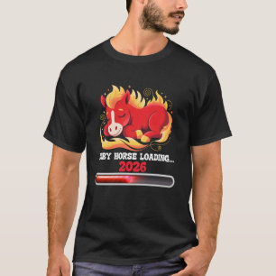 Baby Paard Laden 2026 Chinees Nieuwjaar Zwangersch T-shirt