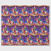 Baby Paard leggen door kerstboom Cadeaupapier (Vlak)