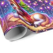 Baby Paard leggen door kerstboom Cadeaupapier (Rol Hoek)