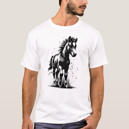 Baby Paard T-shirt (Voorkant)