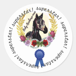 baby-paardenmerg-sticker ronde sticker