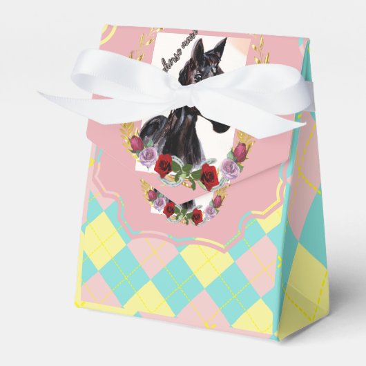 baby paardenpaardgaarster bedankdoosjes (Voorkant Zijde)