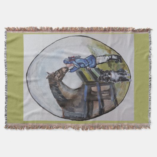 baby paardenpaardmerrie in weide deken (Voorkant)