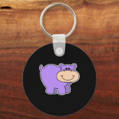 baby paarse hippo sleutelhanger (Voorkant)