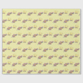 Baby paassteen en kleurrijke schelp cadeaupapier (Vlak)