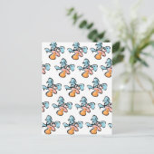 Baby Pacifier Briefkaart (Staand voorkant)