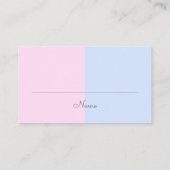 Baby Pacifiers Gender Raffle uit de douche Informatiekaartje (Achterkant)