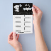 Baby Panda ABC Baby shower Game Kaart (Hand)