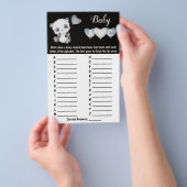 Baby Panda ABC Baby Shower Spelkaart Flyer (Hand)