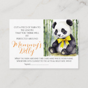 Baby Panda Baby Bump Game Raad mam's buik grootte Informatiekaartje