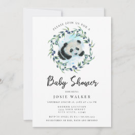 Baby Panda, Baby shower Kaart