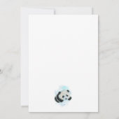 Baby Panda, Baby shower Kaart (Achterkant)