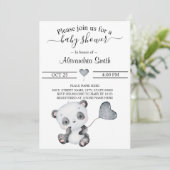 Baby Panda | BABY SHOWER Kaart (Staand voorkant)