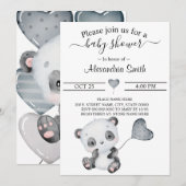 Baby Panda | BABY SHOWER Kaart (Voorkant / Achterkant)