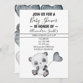 Baby Panda | BABY SHOWER Kaart (Voorkant / Achterkant)