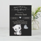 Baby Panda | BABY SHOWER Kaart (Staand voorkant)